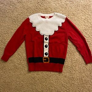 Cat & Jack Santa Sweater, Ugly Christmas Sweater, size small 6/7